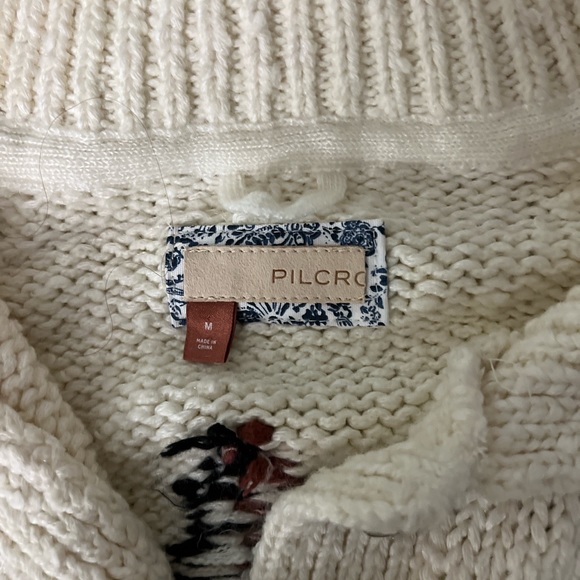 Anthropologie Pilcro horse sweater jacket - Picture 3 of 5